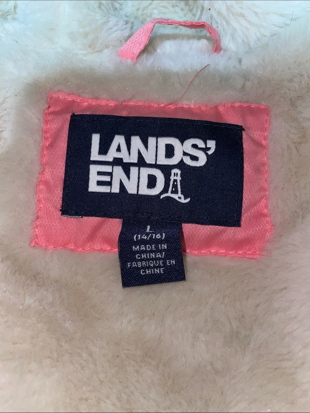 Lands End bright pink